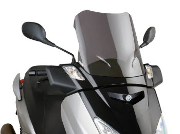 windshield Puig V-Tech Line Touring dark smoke for Yamaha X-Max 125 YP125R 06-09