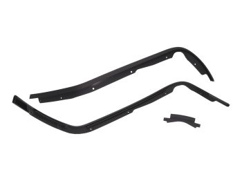 leg shield edge trim set, matt black for Vespa Primavera, Vespa Sprint 2013-