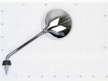 mirror left M8 chromed for Vespa LX 50 2-, 4-stroke, Liberty 50-200cc 4-stroke = IP40214