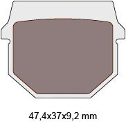 brake pads organic for CPI Hyosung Keeway Peugeot = NK430.31