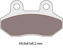 brake pads organic for PGO SYM TGB = NK430.37