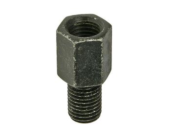 mirror thread adapter converts M10 left-hand to work with M10 right-hand mirror mount