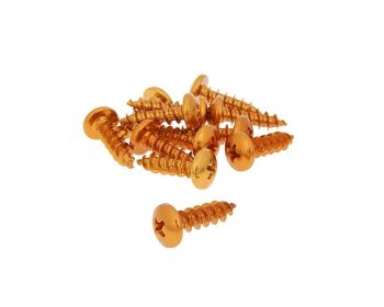 fairing screws anodized aluminum orange - set of 12 pcs - M6x20