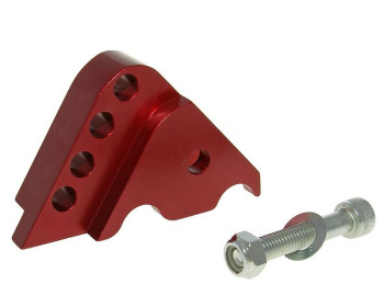 shock extender CNC 4-hole adjustable mounting - red for Minarelli horizontal