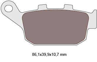 brake pads organic for Honda Foresight, Pantheon