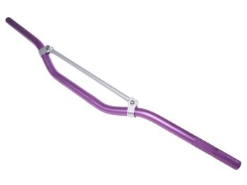 MX handlebar aluminum with cross brace purple 22mm - 810mm
