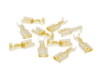 wire connectors / cable shoes flat female - 10 pcs
