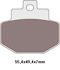 brake pads organic for Benelli, Gilera, Piaggio = NK430.02