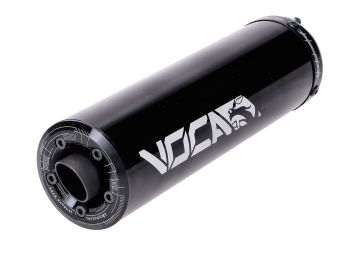 Rear silencer Voca Racing black 80cc