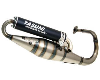 exhaust Yasuni Scooter Z black for Peugeot vertical