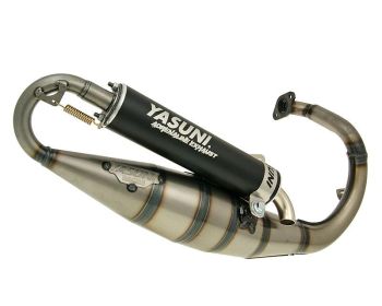 exhaust Yasuni Scooter R black for Peugeot vertical