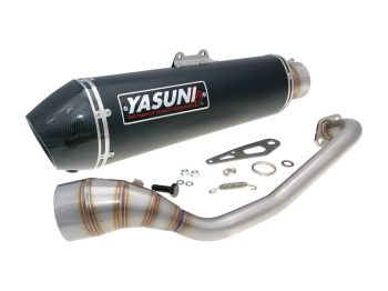 exhaust Yasuni Scooter 4 Black Edition for Yamaha N-Max 125 15-16