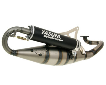 exhaust Yasuni Scooter R black for Minarelli horizontal
