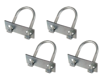 Bronco Universal mounting set U-form (4pcs)