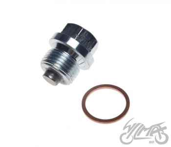 Õli väljalaskekork magnetiga WSK125, M14