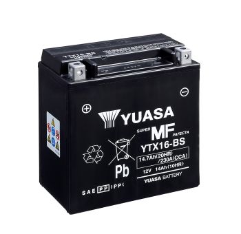 Yuasa akku, YTX16(WC) filled with acid (4)