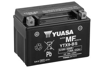 Yuasa akku, YTX9(WC) filled with acid (6)