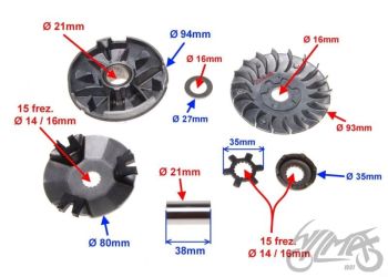 Variatori komplekt - 2T