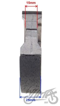 Piduriklotsid (trummel) - Keeway Focus/F-Act