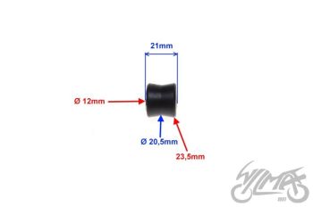 Amortisaatori puks M12, 21x20,5/23,5mm