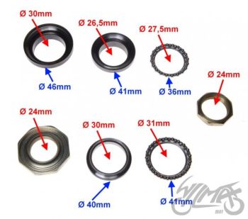 Traaversi laagrid, 30mm kahvlile