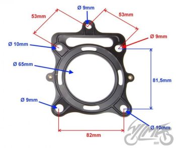 Silindri (plokikaane) tihendi komplekt 200cc 163ML (CG200)