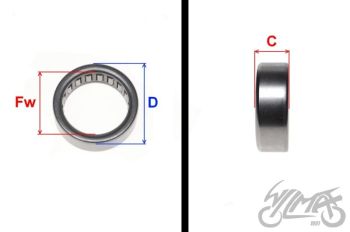 Käigukasti nõellaager HK2110 ATV250 ST-9E