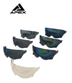 APEX JI100 Sunvisor blue mirror