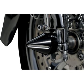 AXLE CAPS SPIKE BLKCUT
