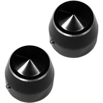 CAPS AXLE ELITE BLK 25MM