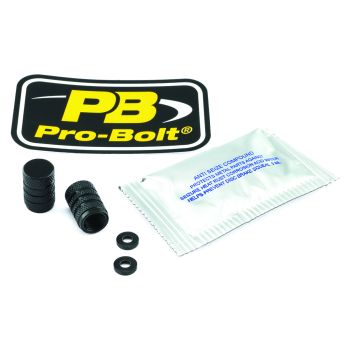 VALVE STEM CAP BLK