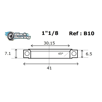 HB 30.15X41X6.5/7.1MM 45 /90