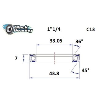 HB 33.05X43.8X7MM 36 /45