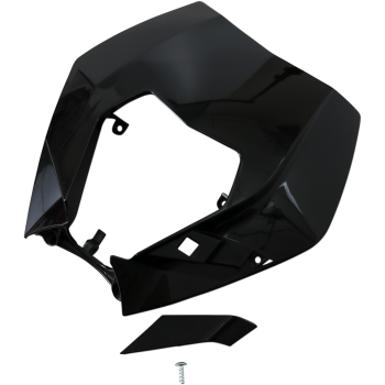 HEADLIGHT PLAST EXC 09-13 BLK