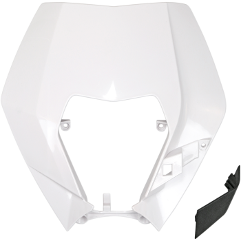 HEADLIGHT PLAST EXC 09-13 WHT