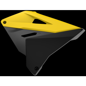 RAD CVR RM RESTYLE YE/BK Radiator Covers for Suzuki