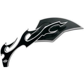 MIRROR FLAME LEFT BLK