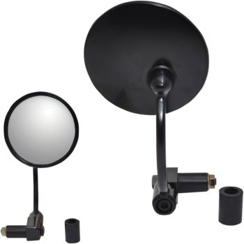 MIRROR PU 7/8 BAR END RND