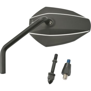 D-MIRROR-7 ROD LEFT ALU BK