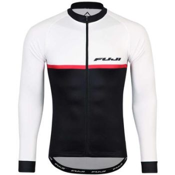 Pikk särk Fuji Race must-valge XXL