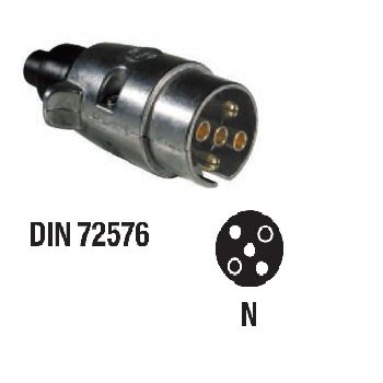 PISTIK 5KL. DIN72576 ALUMIN.