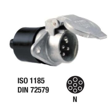 PISTIKUPESA 7-KL. ALUM. 24V KL