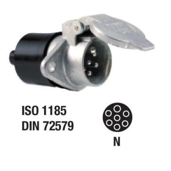 PISTIKUPESA 7-KL. ALUM. 24V "N" KRUVI