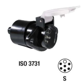 Pistikupesa 7-kl.plastik 24v s