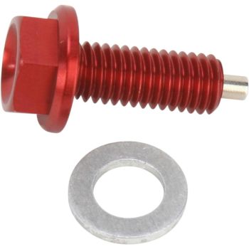 DRAIN PLUG MAGNETIC RED