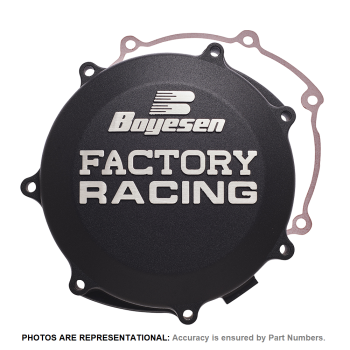 CLUTCH COV KX125 94-02 BK