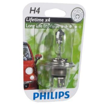 PHILIPS H4 LongLife EcoVision blister