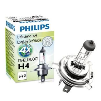 PHILIPS H4 LongLife EcoVision