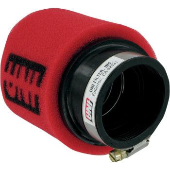 Õhufilter d. 50.8mm, pikkus 102mm, nurgaga UNI POD, kahe kihiline