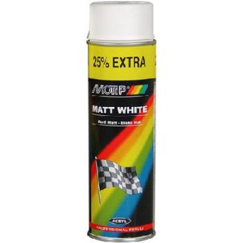 MOTIP VALGE MATT AKRÜÜLVÄRV 500ML